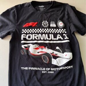 Formula 1 Graphic Tee - Black Racing Short Sleeve Shirt